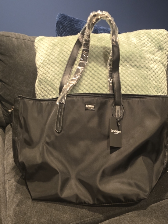 Botkier Handbags - Botkier Black Women's Nylon Tote with Black Leather Trim. NWT